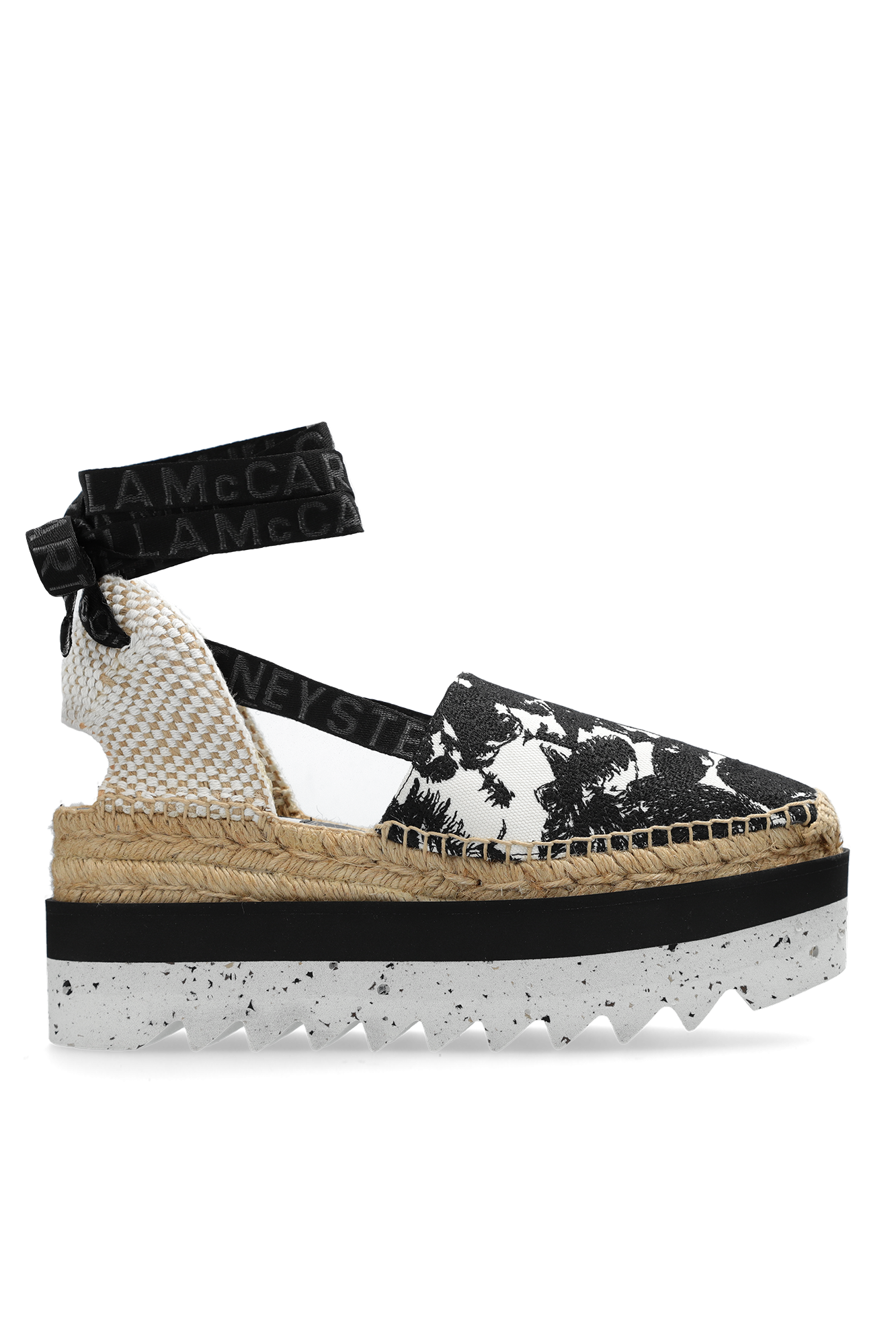 Black 'Gaia' platform espadrilles Stella McCartney